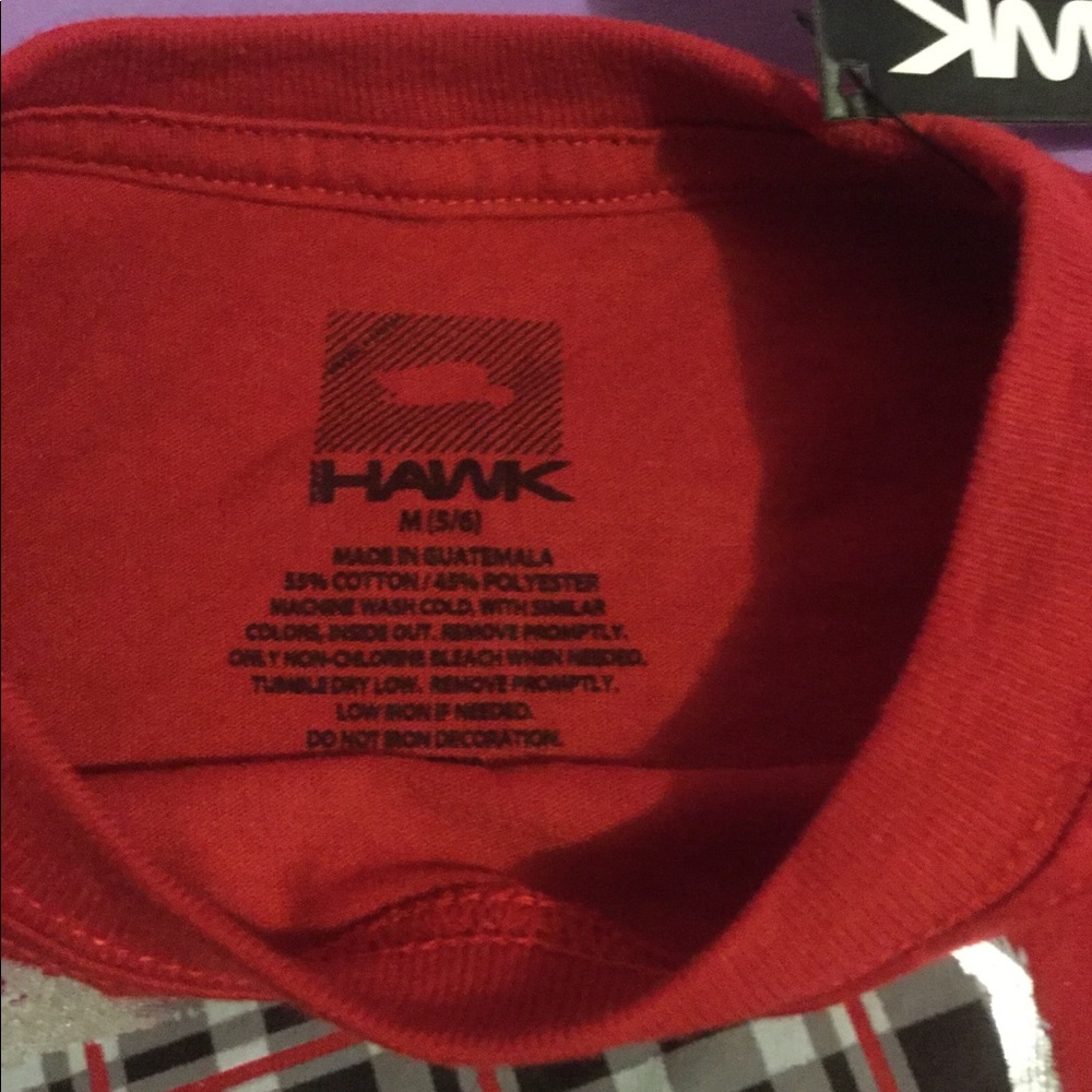 Boys red Tony Hawk Tee - Picture 3 of 3